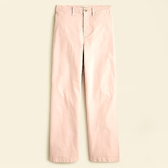 J.Crew Women’s Pink Wide Leg Crop Pant - Picture 1 of 5
